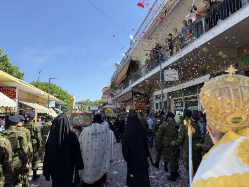 Αρχιερατικό Συλλείτουργο και Λιτανεία σκηνώματος επί τη εορτεί του Αγίου Ιωάννου του Ρώσου gallery image 50